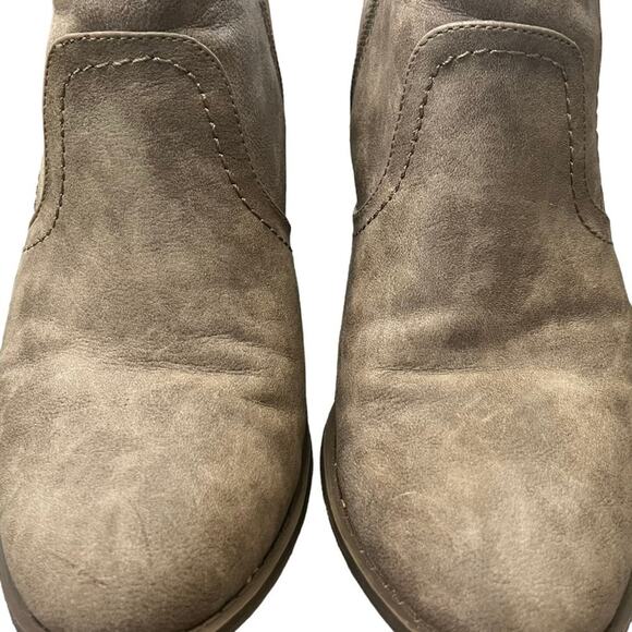 Guess Ankle Boot Womens 8M Brown Dual Side Zippers Buckle Edgy Simple Casual - Picture 3 of 8